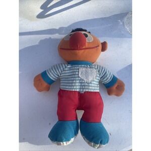Vintage 1991‎ Playskool Touch 'ems Ernie Plush Stuffed Animal Rattles Rare